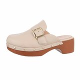 Beige mule Bente_