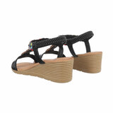 Zwarte sandaal met sleehak Thea_
