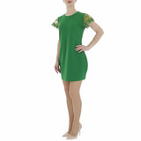 Trendy groene korte bodycon jurk._