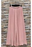 Trendy oud rose plisse broek_