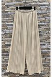 Trendy beige plisse broek_