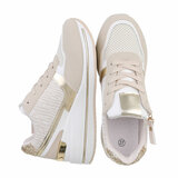 Beige hoge sneaker Belanna_