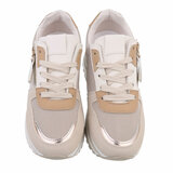 Beige hoge sneaker Merve_