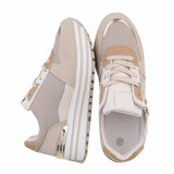 Beige hoge sneaker Merve_