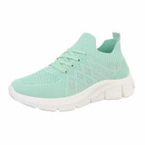 Groene lage textiel sneaker Beatrix_