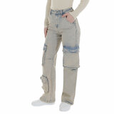 Licht blauwe cargo jeans_