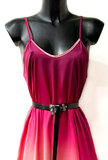 Robe longue en satin rouge   TEMPORARY SOLD OUT_