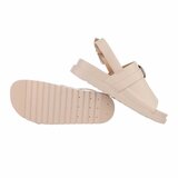 Beige sandaal met platform zool Kasy_