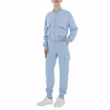 Vêtements d'intérieur bleu clair avec poches cargo_