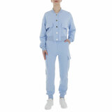 Vêtements d'intérieur bleu clair avec poches cargo_