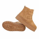 Camelkleurige daimen winterboot Dayna_