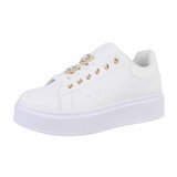 Witte lage sneaker Roliene_