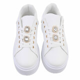 Witte lage sneaker Roliene_