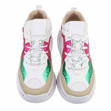 Fuchsia mixed lage sneaker Talihta_