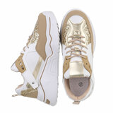 Gouden mixed lage sneaker Talihta_