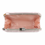 Rose clutchbag met satijn_