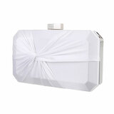 Witte clutchbag met satijn_