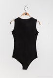 Wit-zwarte classy bodytop met v neck_