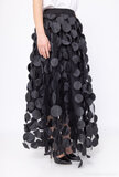 Jupe longue noire en tulle_