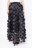 Jupe longue noire en tulle_