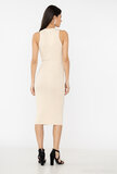 Beige 3/4 bodycon jurk_