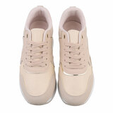 Beige hoge sneaker Maaike_