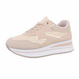 Beige hoge sneaker Maaike_