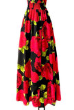 Trendy rode maxi halterjurk met print_