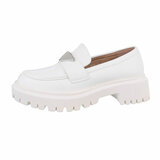 Witte mocassin Albana_