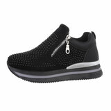 Zwarte lage sneaker Breina_