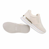 Beige lage sneaker Breina_