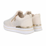 Beige lage sneaker Breina_