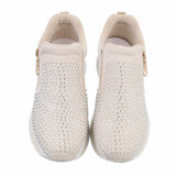 Beige lage sneaker Breina_