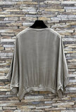 Taupe gilet in satin_