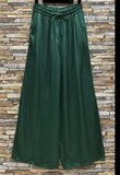 Donker groene broek in satin  TEMPORARY SOLD OUT_