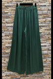 Donker groene broek in satin  TEMPORARY SOLD OUT_