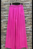 Pantalon fuchsia en satin_