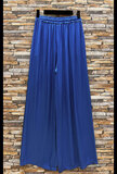 Pantalon bleu en satin  TEMPORARY SOLD OUT_