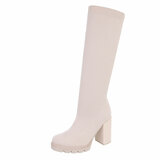 Bottes en textile beige Belina_