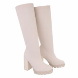 Bottes en textile beige Belina_