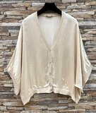 Beige gilet in satin  _