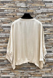 Gilet beige en satin  _