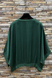 Donker groene gilet in satin  _