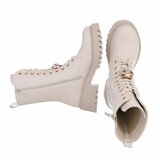 Beige halfhoge boot Billie_