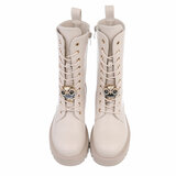 Beige halfhoge boot Billie_