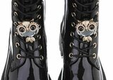 Bottes vernies mi-hautes noires Billie_