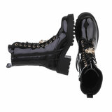 Bottes vernies mi-hautes noires Billie_