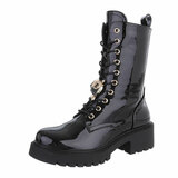 Bottes vernies mi-hautes noires Billie_