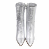 Bottines hautes argent Bibine_