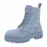 Blauwe suede boot Belita_